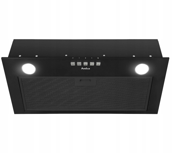 Okap podszafkowy Amica OMC6217B Czarny 175 m3/h 65 dB
