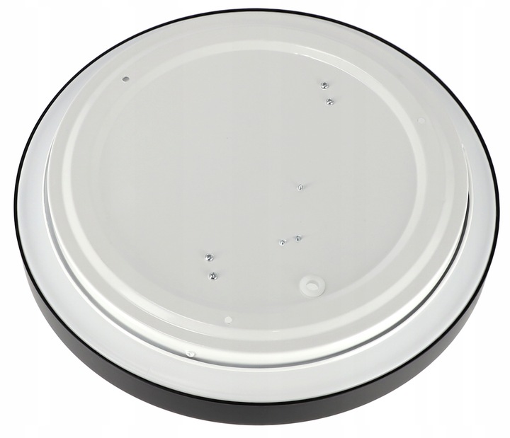 Lampa sufitowa plafon LED 2X E27 okrągły czarny