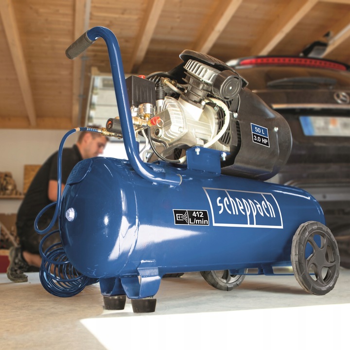 Wielofunkcyjny Kompresor Sprężarka Olejowy Dwutłokowy 52DC 50L 8B