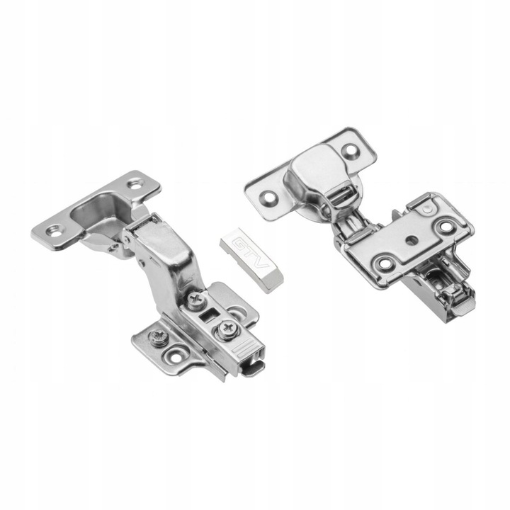 Zawias Meblowy GTV SOLID PLUS wpuszczany, cichy domyk + prowadnik -10