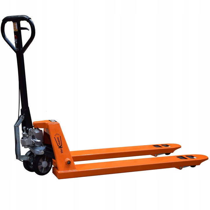 POLSKI PALECIAK ZE WSPOMAGANIEM I HAMULCEM 120x55cm 2.5t WÓZEK PALETOWY