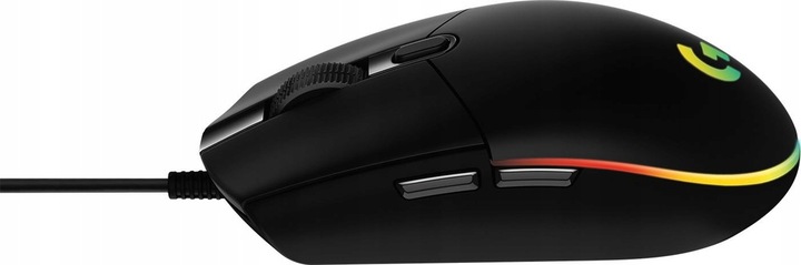 Mysz przewodowa Logitech G102 Czarna USB 8000DPI sensor optyczny LIGHTSYNC