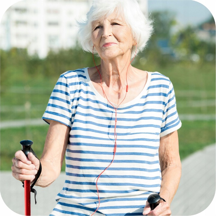 KIJKI DO NORDIC WALKING chodzenia kije trekkingowe MEGA WYGODNE zestaw 2szt