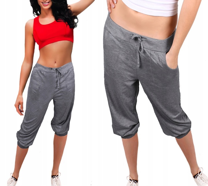 SPODNIE rybaczki ALLADYNKI duże A80 cappucino 4XL