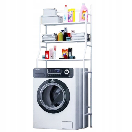 SZAFKA PÓŁKA ŁAZIENKOWA STOJĄCA NAD PRALKĘ STOJAK DO PRALNI REGAŁ 3