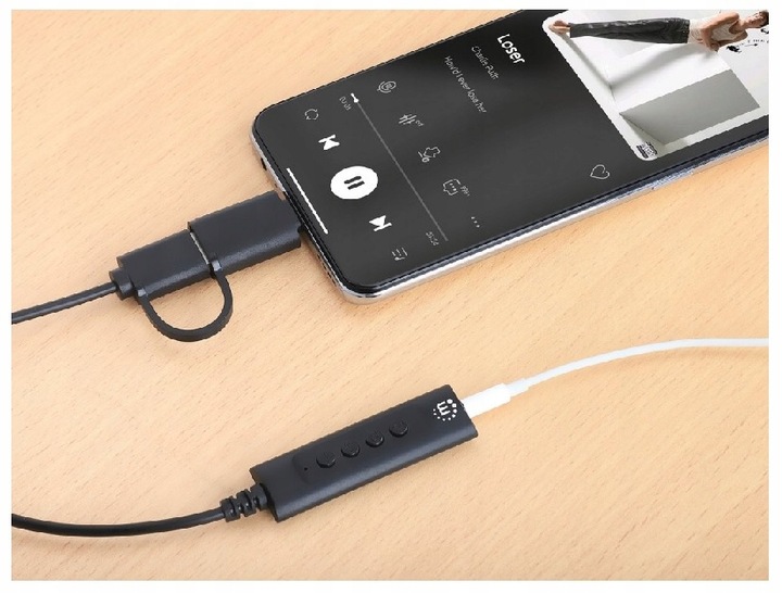 Manhattan Adapter Karta Dźwiękowa USB-C/A Audio Stereo 3.5 mm TRRS 1 m