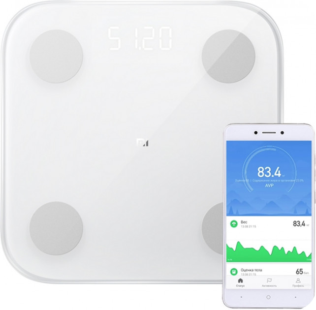 WAGA ŁAZIENKOWA XIAOMI ANALITYCZNA SLIM 150KG SMART ANDROID iOS +3x BATERIA
