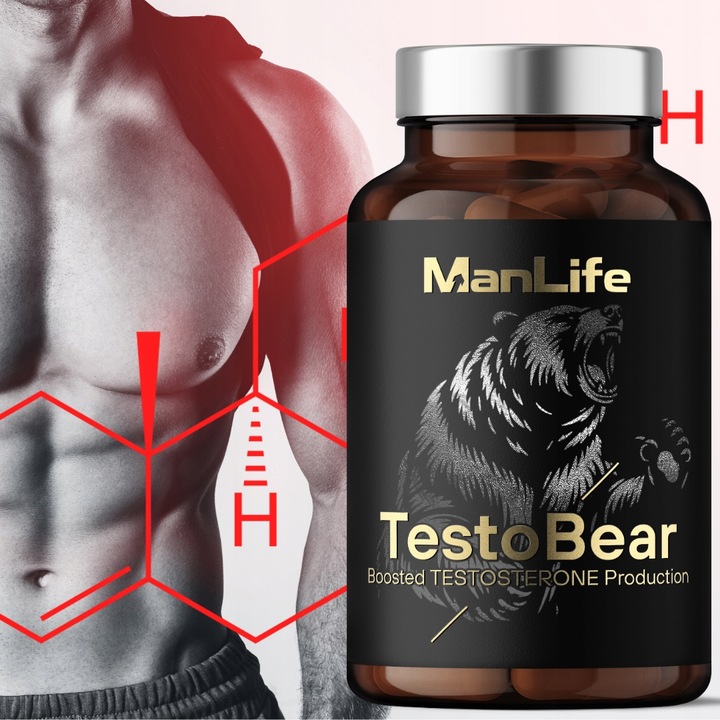 TESTOSTERON tabletki | Naturalny Booster Testosteronu | ManLife TestoBear