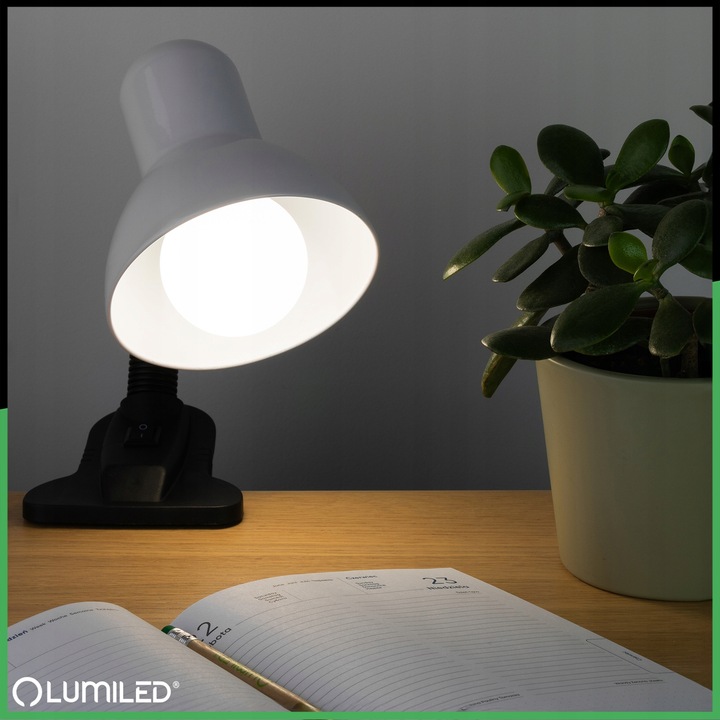 Lampka Biurkowa Szkolna Regulowana na Biurko Nocna Stołowa E27 z