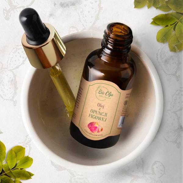 LUKSUSOWY Olej z OPUNCJI Figowej Nierafinowany z MAROKO 50ML BioOlja