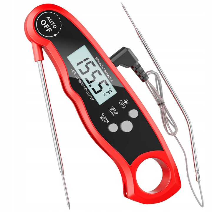 TERMOMETR KUCHENNY -50-300°C BEZPRZEWODOWY CYFROWY LCD SONDA DO MIĘS STEKÓW