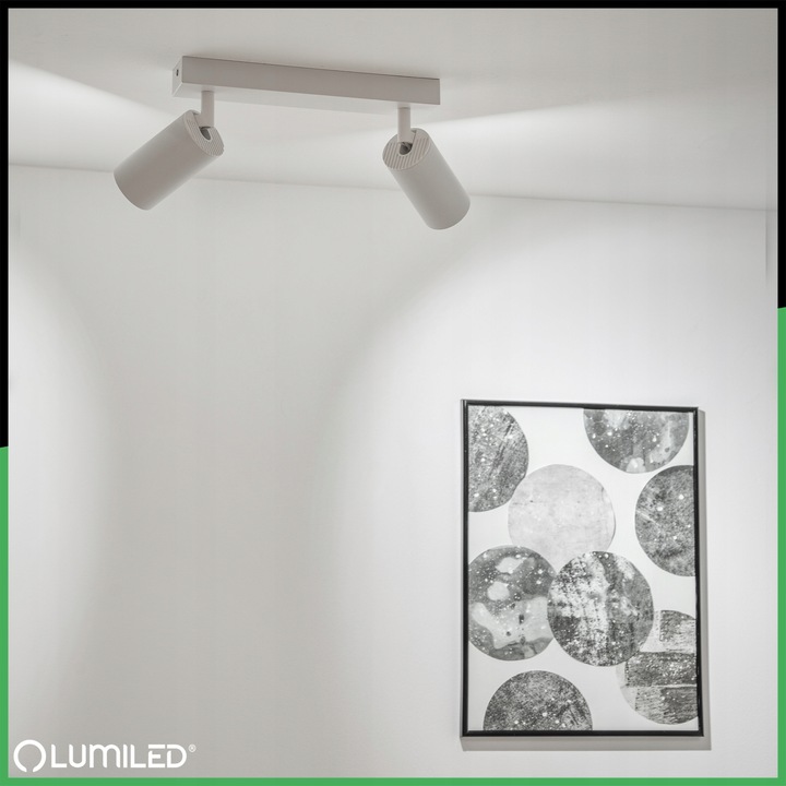 Lampa Sufitowa HALOGENOWA 2X GU10 Reflektor OPRAWA LED SPOT Kinkiet