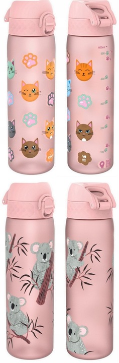 ION8 Dziecięcy bidon butelka na wodę szkoła przedszkole 500ml mix wzorów