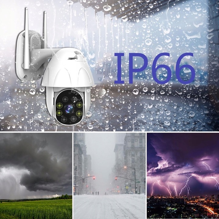 KAMERA WIFI OBROTOWA 3MPX IR20 MONITORING BUDOWY