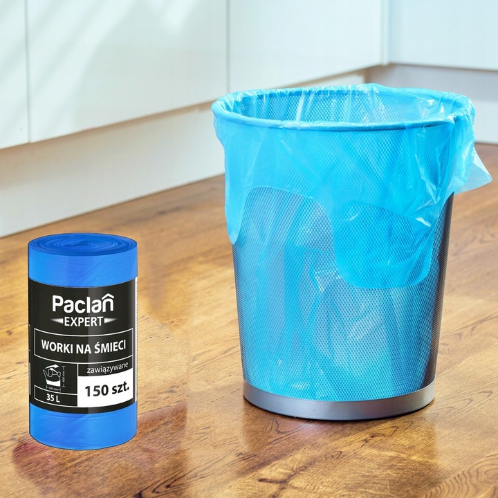 Worki na Smieci PACLAN EXPERT Wiazane 35L 300 szt