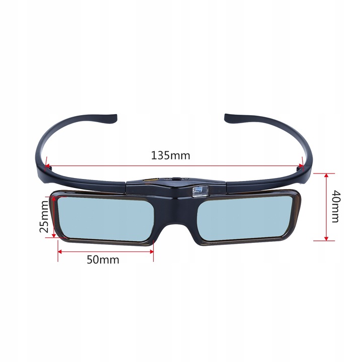 Aktywne Okulary Migawkowe 3D DLP LINK Projektor TV