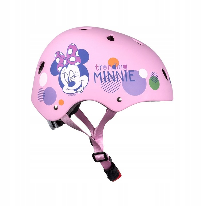 KASK SPORTOWY DLA DZIECI ROWEROWY DZIECIĘCY REGULOWANY MYSZKA MINNIE 52-56