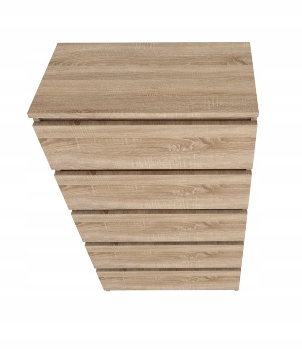 DUŻA KOMODA 5 SZUFLAD SZAFKA Sonoma POLSKIE MEBLE R-5 SONOMA