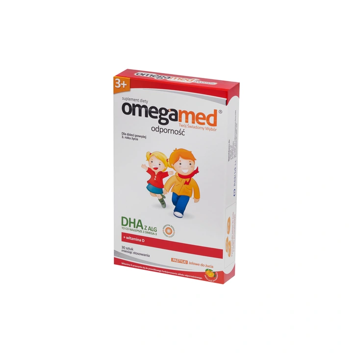 Omegamed Odporność 3+ DHA Witamina D 30 pastylek