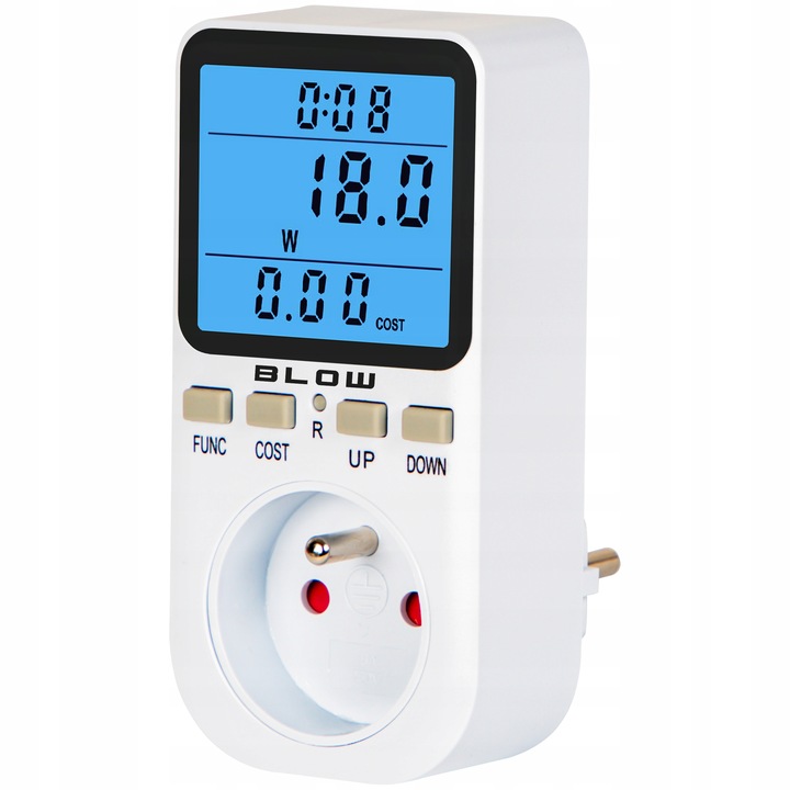 WATOMIERZ LICZNIK ENERGII POBORU PRĄDU MIERNIK ELEKTRONICZNY