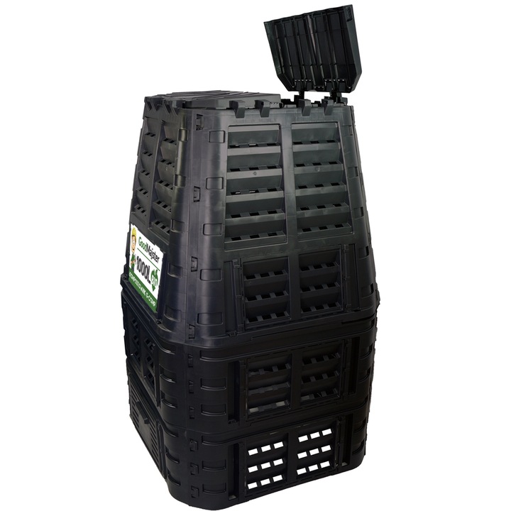KOMPOSTOWNIK MODUŁOWY 1000L CZARNY G-COMP POLSKI