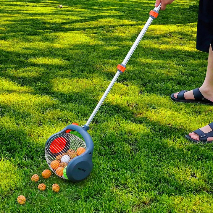 ZBIERACZKA DO OWOCÓW I ORZECHÓW ZBIERAK DUŻY Z RĄCZKĄ WYSUWANĄ RAMP