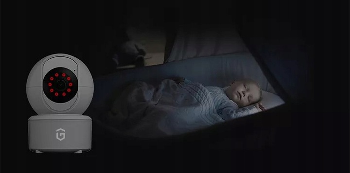 KAMERA WEWNĘTRZNA IP WiFi OBROTOWA 4 MPX 4 MP 2K ZOOM DO DZIECKA PSA KOTA