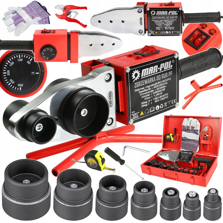 ZGRZEWARKA DO RUR PCV PP ZGRZEWANIE POLIFUZYJNA MATRYCE AKCESORIA