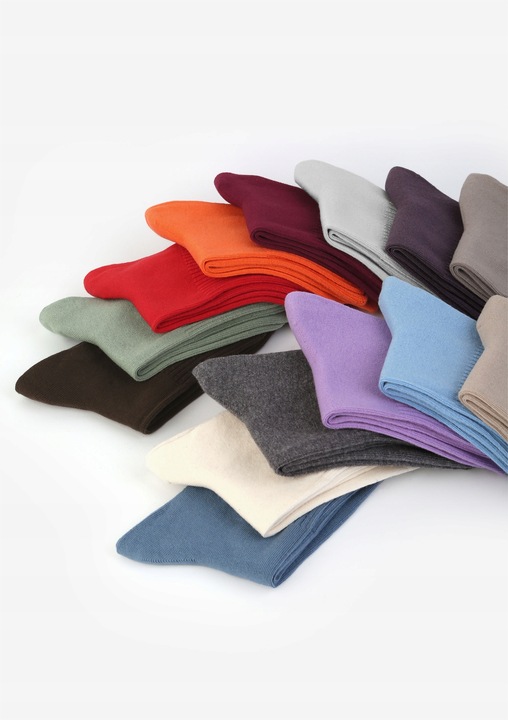 Skarpetki Damskie Bawełniane Bezuciskowe Polskie Cerber 36/38 Czerwony