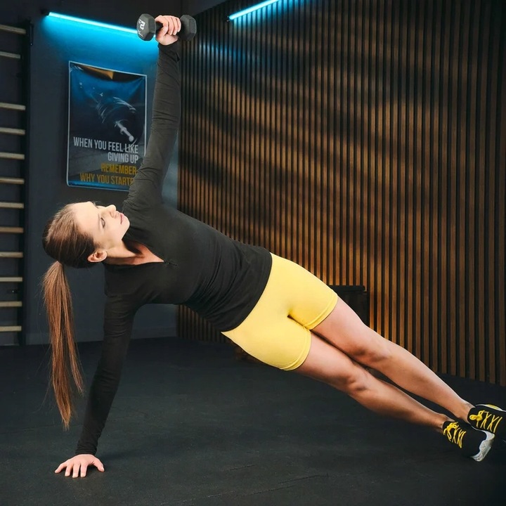 Zestaw 2x7kg hantle żeliwne hantelki ciężarki do ćwiczeń fitness Trex