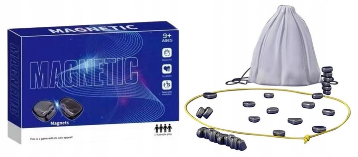 MAGNETYCZNA GRA W SZACHY KAMIENIE MAGNETYCZNE GRA EDUKACYJNE ZESTAW