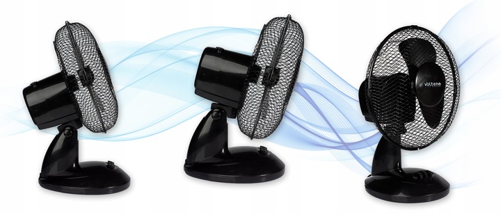 WENTYLATOR WIATRAK STOŁOWY STOJĄCY BIURKOWY OSCYLACJA CICHY MOCNY