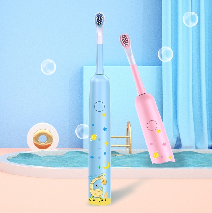 SZCZOTECZKA SONICZNA DLA DZIECI ELEKTRYCZNA DO ZĘBÓW PREMIUM BŁĘKIT HEELLY