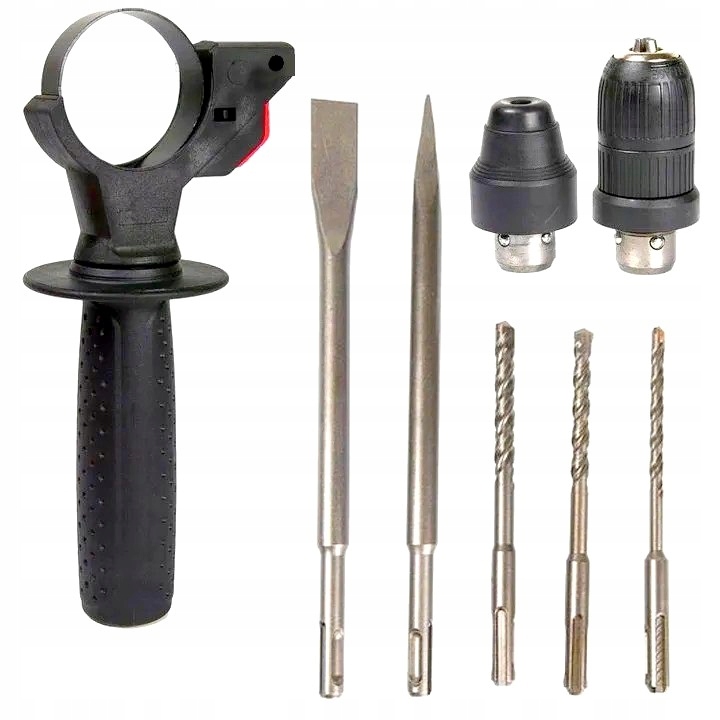 MŁOTOWIERTARKA WIERTARKA MŁOT UDAROWY 2600W MOCNA SDS+ ZESTAW WALIZKA