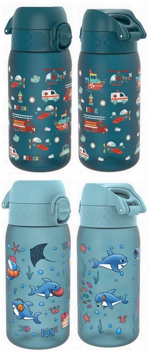 ION8 Dziecięcy bidon butelka na wodę do szkoły przedszkola BPA Free 400ml