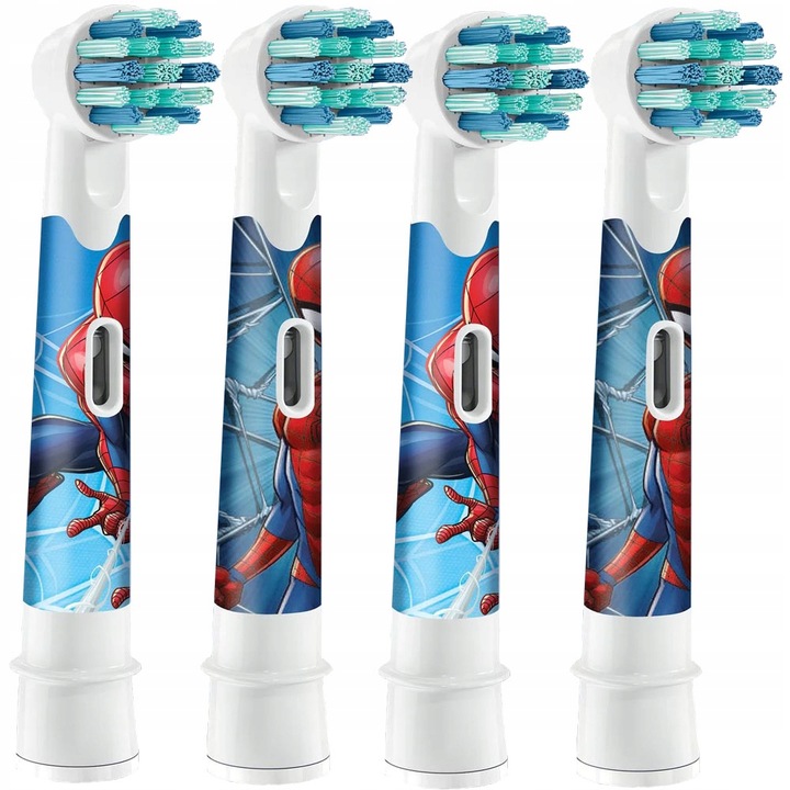 4x ORYGINALNA KOŃCÓWKA ORAL-B STAGES POWER KIDS SPIDERMAN DLA DZIECI
