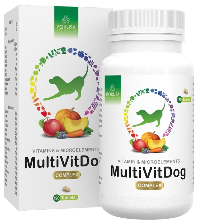 POKUSA MultiVitDog MULTIWITAMINA dla Psa 120 tabl.
