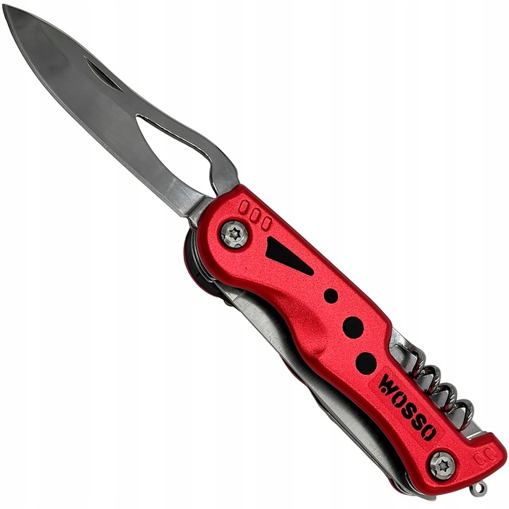 NÓŻ MULTITOOL SCYZORYK z LATARKA LED WIELOFUNKCYJNY 12w1 NOŻYK SKŁADANY PRO