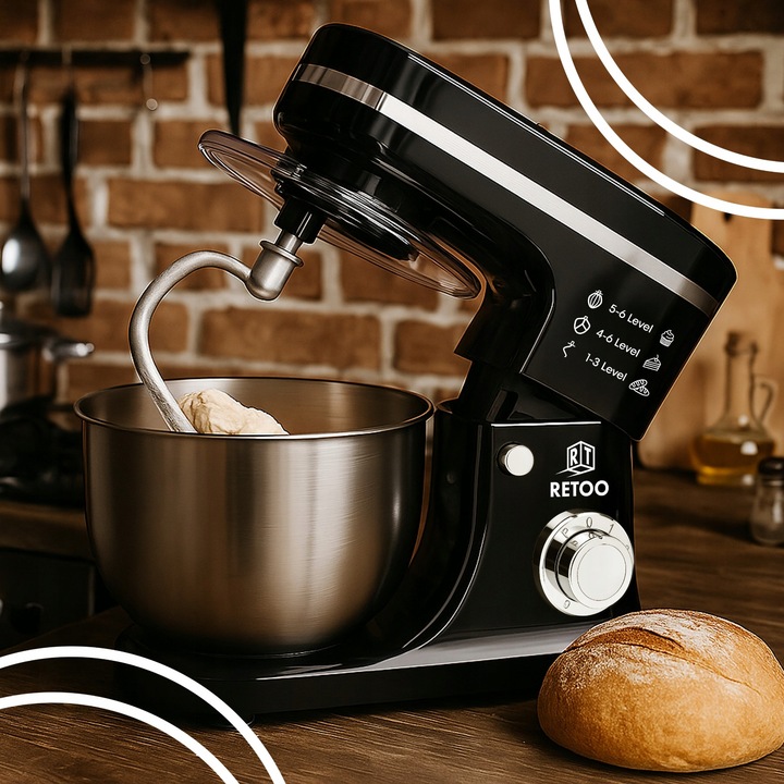 ROBOT KUCHENNY PLANETARNY Z MISĄ 6L WIELOFUNKCYJNY MIKSER 3w1 3200W XL