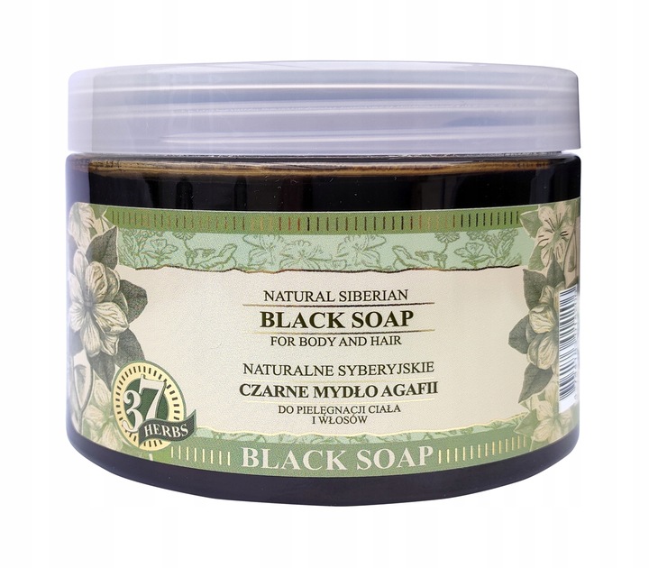 BABUSZKA MYDŁO DO CIAŁA&WŁOSÓW 500ML CZARNE
