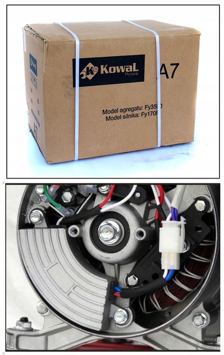 PROFESJONALNY AGREGAT PRĄDOTWÓRCZY 5,2kW KOŁA AVR+ MIEDZIANY STOJAN