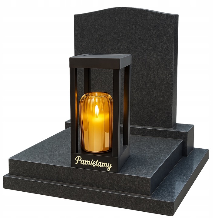 Solarny znicz LED STATUETKA NA CMENTARZ GRÓB DUŻA wieczna lampka na baterie