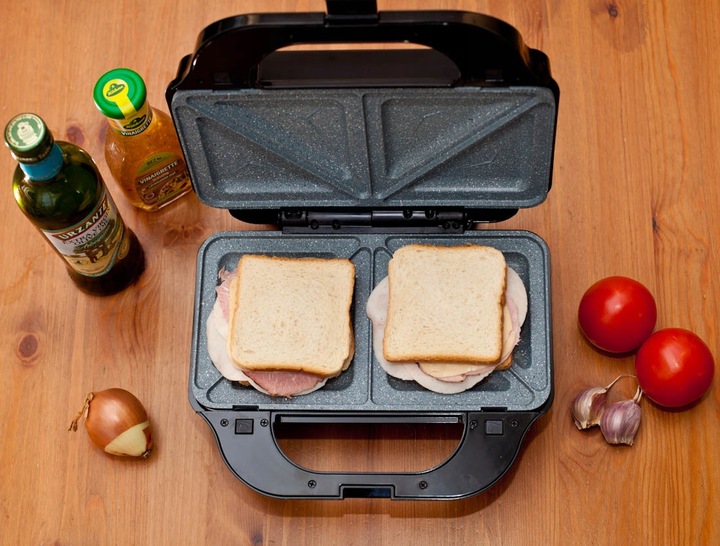 Gofrownica Toster Grill - Opiekacz 3 w 1 | MAX2100W | marmurkowe