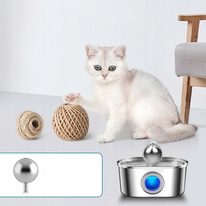 POIDEŁKO DLA KOTA PSA FONTANNA POIDŁO MISKA AUTOMATYCZNA CICHA FILTR