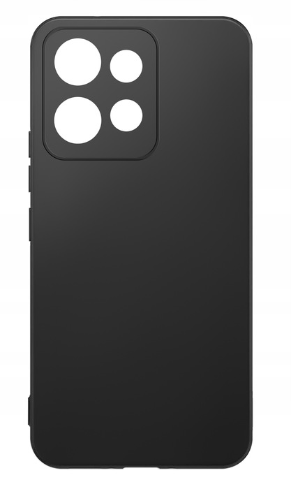 Etui do Motorola Moto EDGE 50 Neo silikonowe MATOWE CZARNE + Szkło ochronne