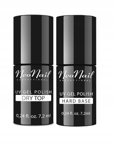 NEONAIL Zestaw: Hard Base 7,2ml + Hard Top 7,2ml