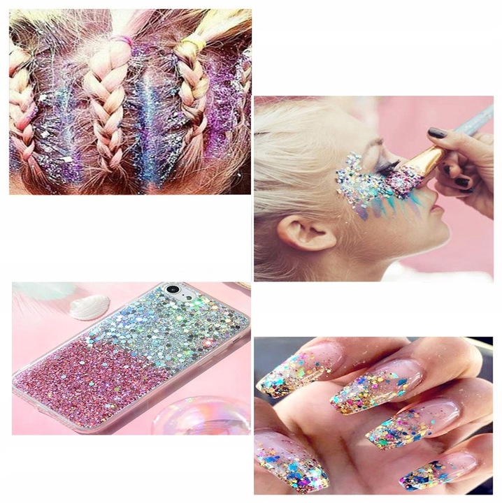 Żel brokatowy hologram brokat do twarzy 50ml Nr1