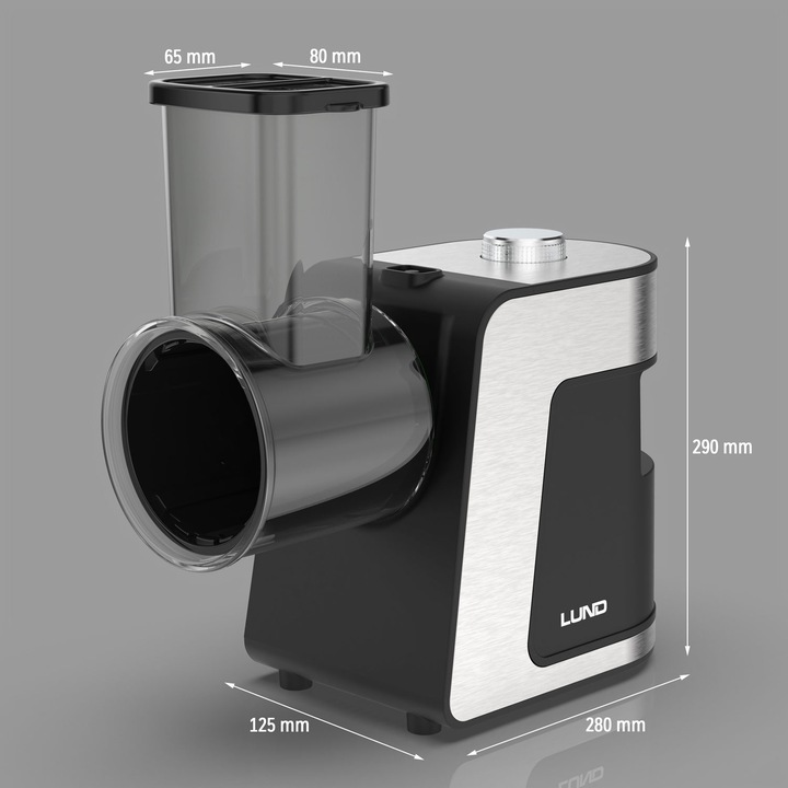 SZATKOWNICA ELEKTYCZNA DO WARZYW 250W 5 OSTRZY ZE STALI NIERDZEWNEJ