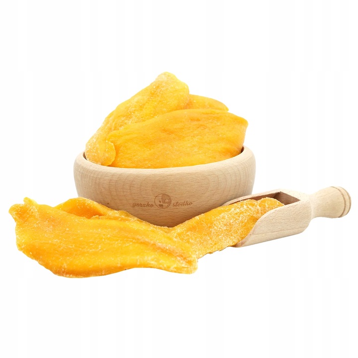 MANGO SUSZONE PLASTRY z dodatkiem cukru słodka przekąska 500g
