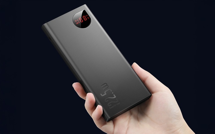 BASEUS POWER BANK 10000MAH 22.5W SZYBKIE ŁADOWANIE PD, 3 PORTY BEZPIECZNY